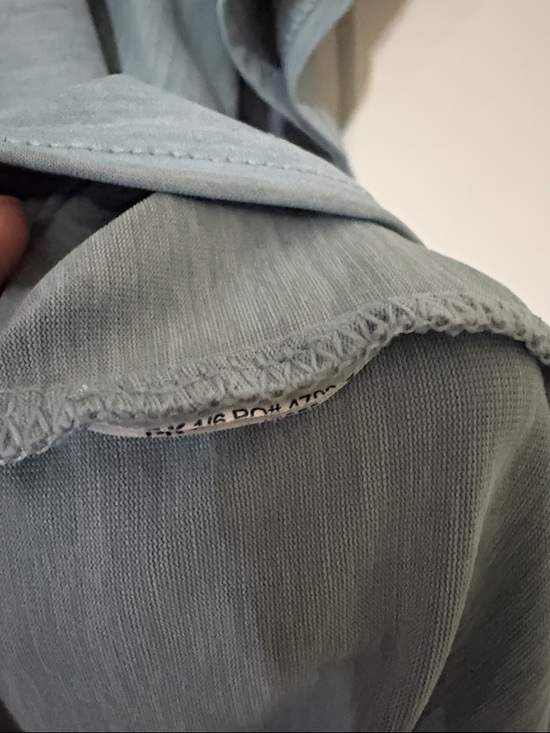 Patagonia Light Seafoam Green Short Sleeve Tee with Small Wave Logo - Picture 5 of 8